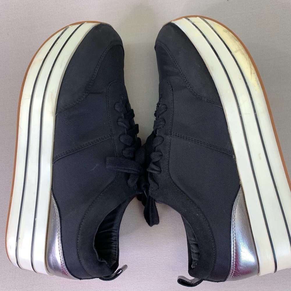Zara Basic Collection Platform Lace Up Sneaker Wo… - image 4